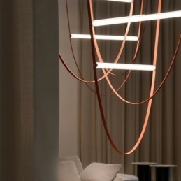 Europeisk Taklampa Wabi Sabi Style Bälte Dekorativ Light