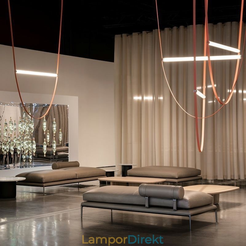 Europeisk Taklampa Wabi Sabi Style Bälte Dekorativ Light