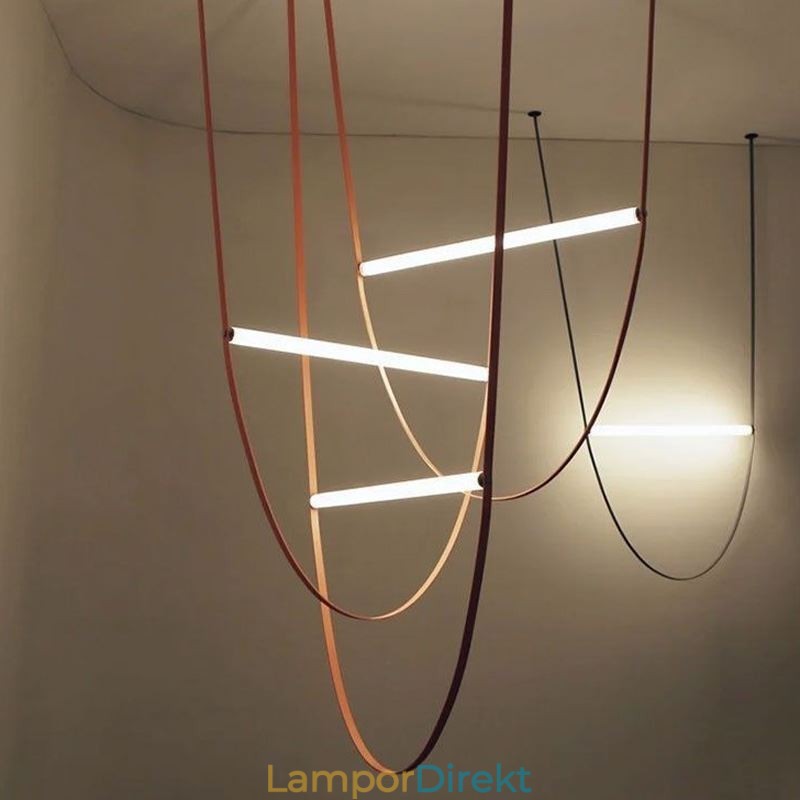 Europeisk Taklampa Wabi Sabi Style Bälte Dekorativ Light