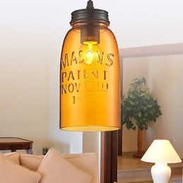 Hänge 1 Ljus Italien Stil Transparent Galvanisering