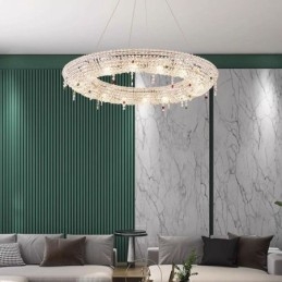 Crystal Pendel Light Modern Light Lyx Taklampa