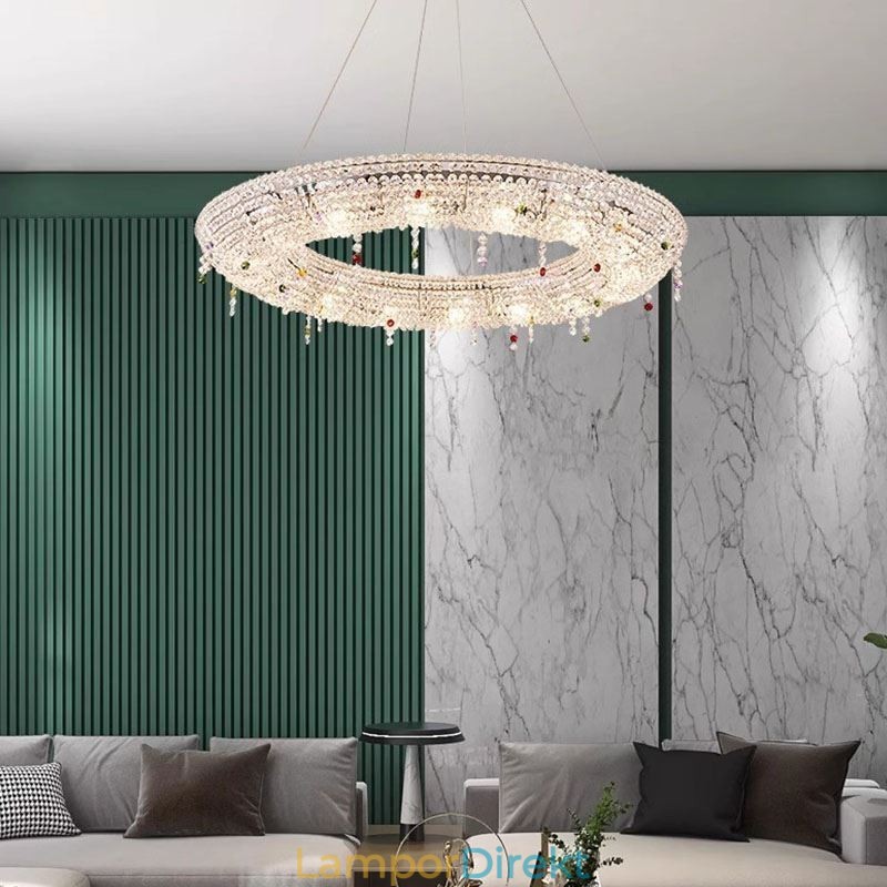 Crystal Pendel Light Modern Light Lyx Taklampa