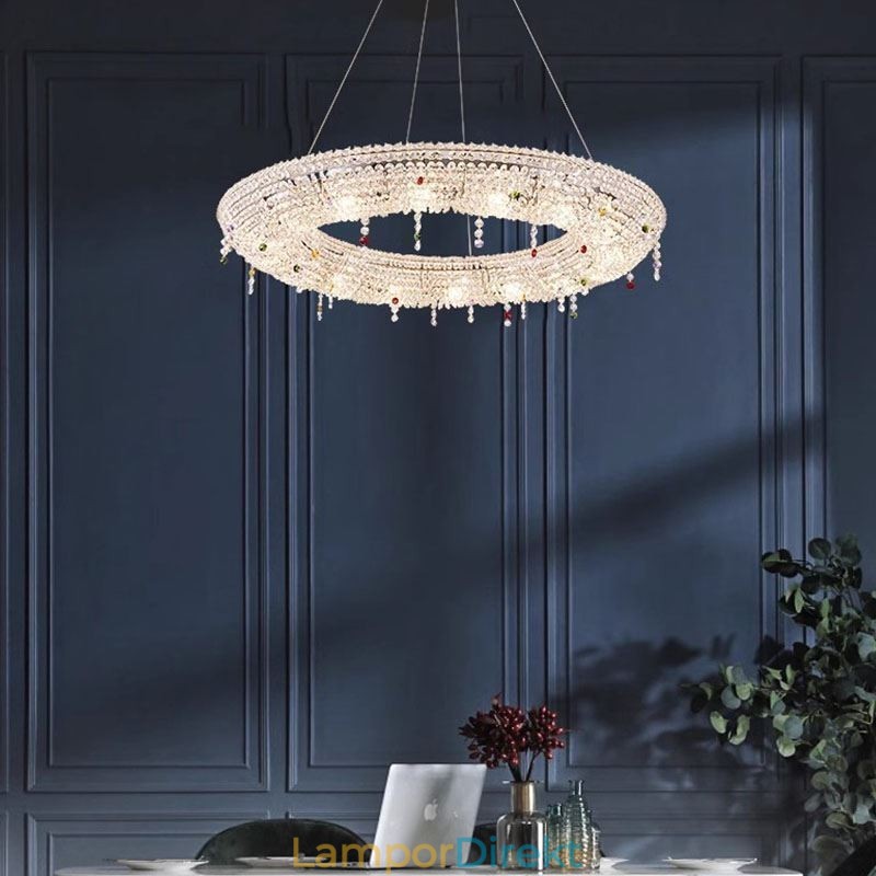 Crystal Pendel Light Modern Light Lyx Taklampa
