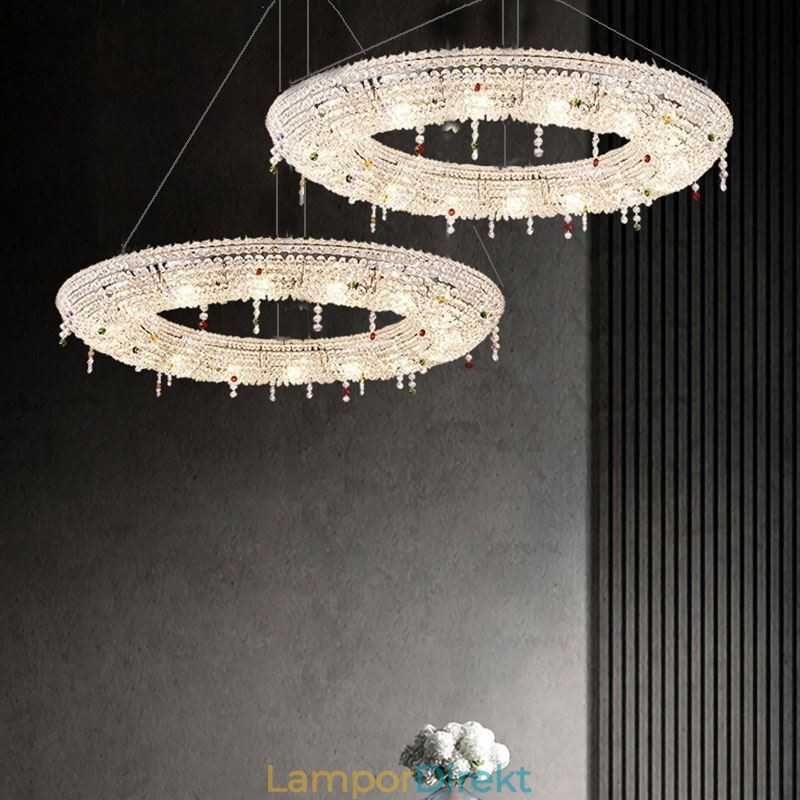 Crystal Pendel Light Modern Light Lyx Taklampa