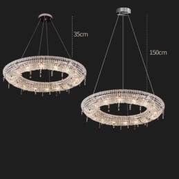 Crystal Pendel Light Modern Light Lyx Taklampa
