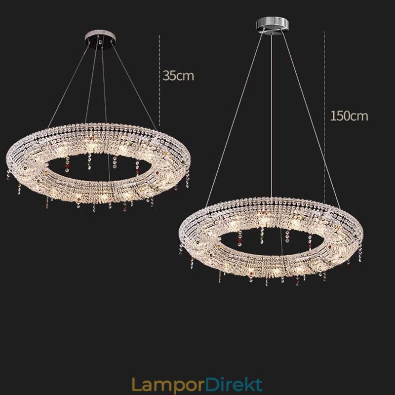 Crystal Pendel Light Modern Light Lyx Taklampa