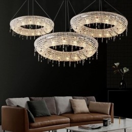 Crystal Pendel Light Modern Light Lyx Taklampa