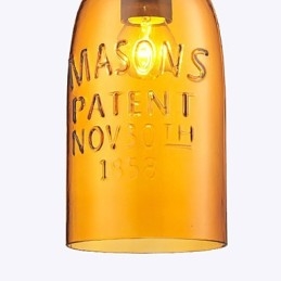 Hänge 1 Ljus Italien Stil Transparent Galvanisering