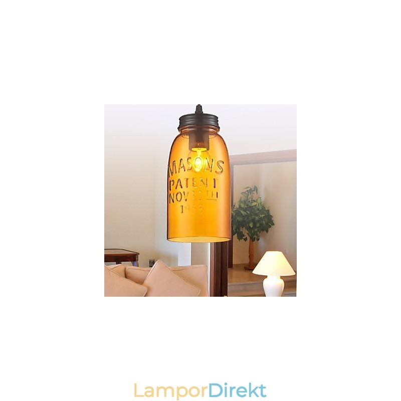 Hänge 1 Ljus Italien Stil Transparent Galvanisering