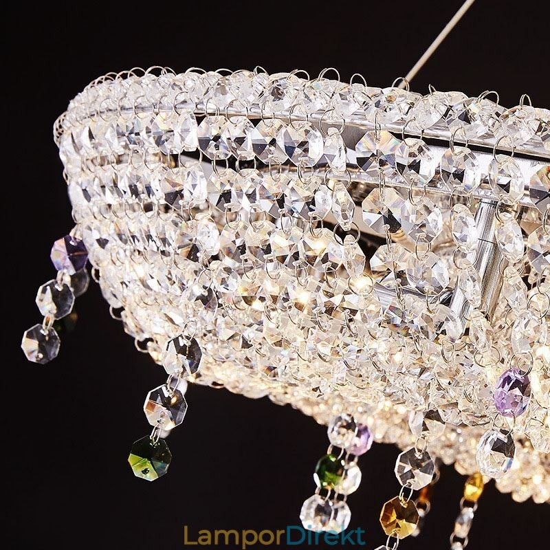 Crystal Pendel Light Modern Lyx Oval Taklampa
