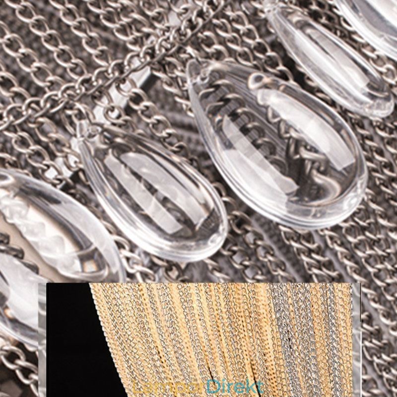 Tofs Taklampa Retro Amerikansk Duplex Aluminium Kedja Taklampa