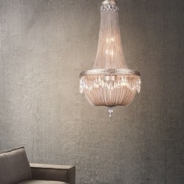 Tofs Taklampa Retro Amerikansk Duplex Aluminium Kedja Taklampa