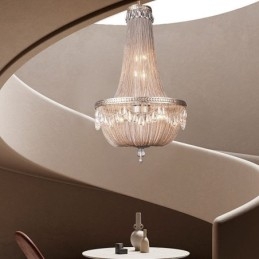 Tofs Taklampa Retro Amerikansk Duplex Aluminium Kedja Taklampa