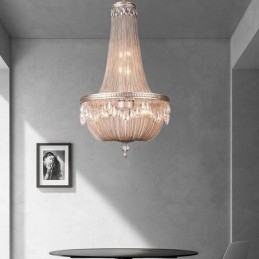 Tofs Taklampa Retro Amerikansk Duplex Aluminium Kedja Taklampa