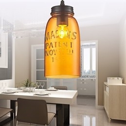 Hänge 1 Ljus Italien Stil Transparent Galvanisering
