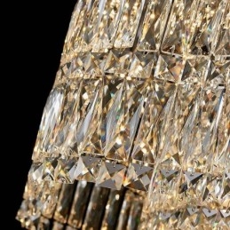 Lång Kristall Taklampa Lyx Dekoration Taklampa