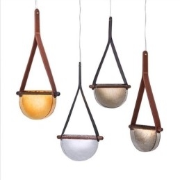 Taklampa Modern Minimalistisk Bälte Glas Taklampa