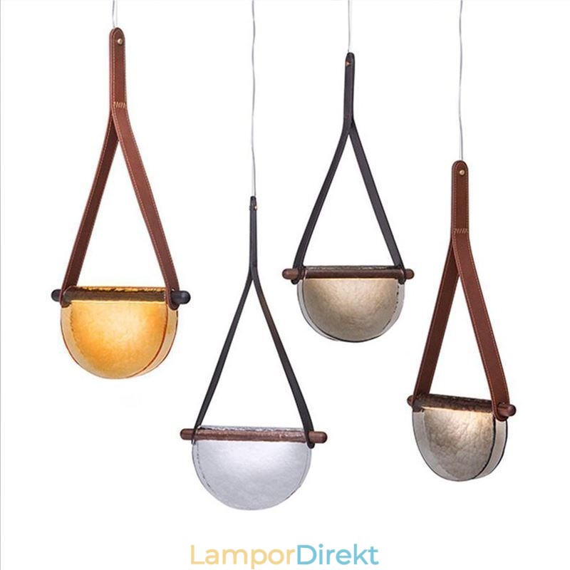 Taklampa Modern Minimalistisk Bälte Glas Taklampa