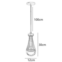 Vattendroppe Taklampa Modern Minimalistisk Kopparkonst Taklampa