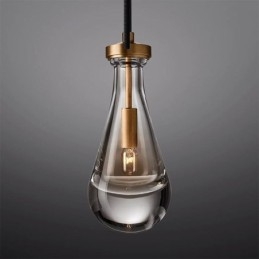 Vattendroppe Taklampa Modern Minimalistisk Kopparkonst Taklampa