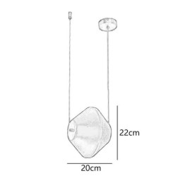 Taklampa Modern Enkel Enkelglas Liten Taklampa