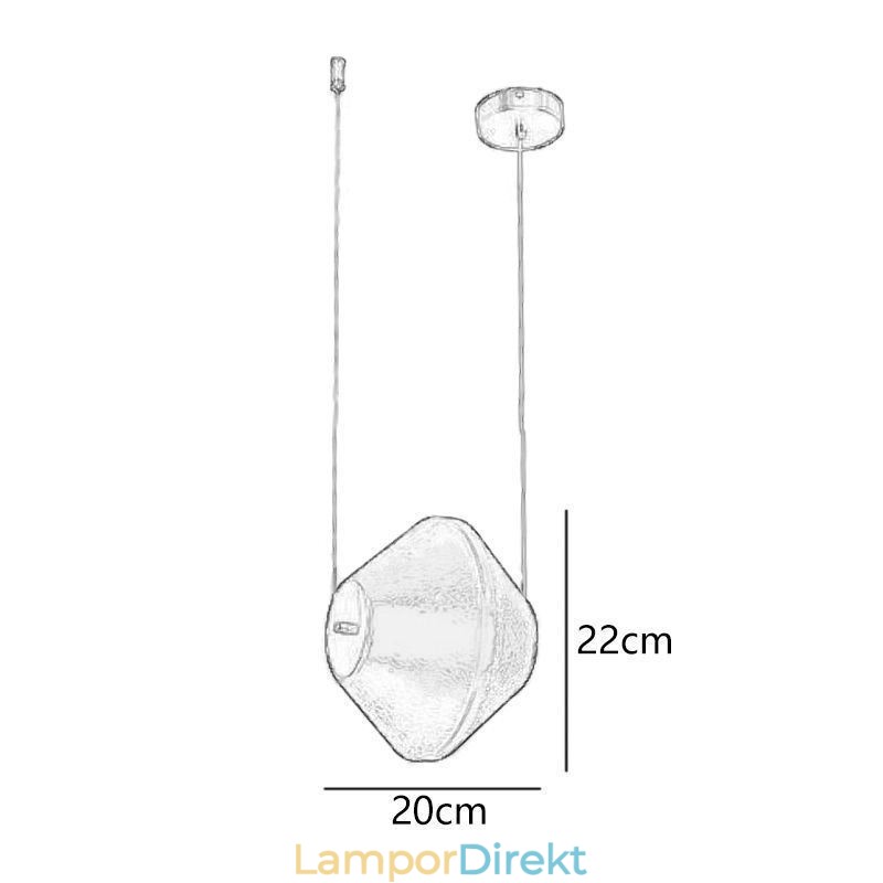 Taklampa Modern Enkel Enkelglas Liten Taklampa