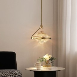 Taklampa Modern Minimalistisk Smidesjärn Lava Glas Taklampa