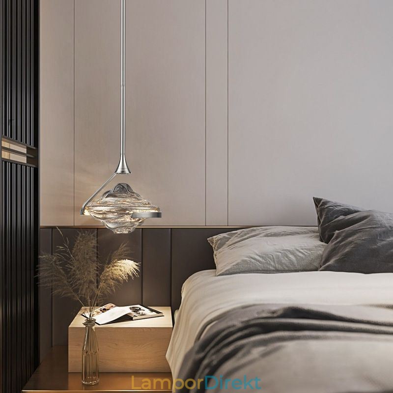 Taklampa Modern Minimalistisk Smidesjärn Lava Glas Taklampa