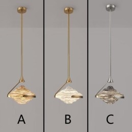 Taklampa Modern Minimalistisk Smidesjärn Lava Glas Taklampa