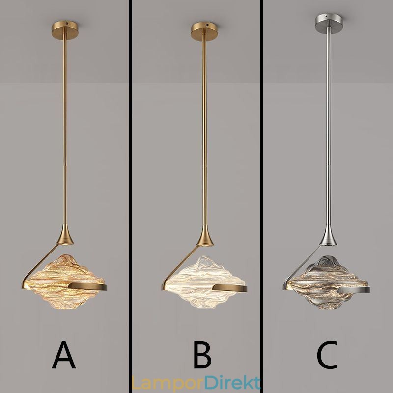 Taklampa Modern Minimalistisk Smidesjärn Lava Glas Taklampa