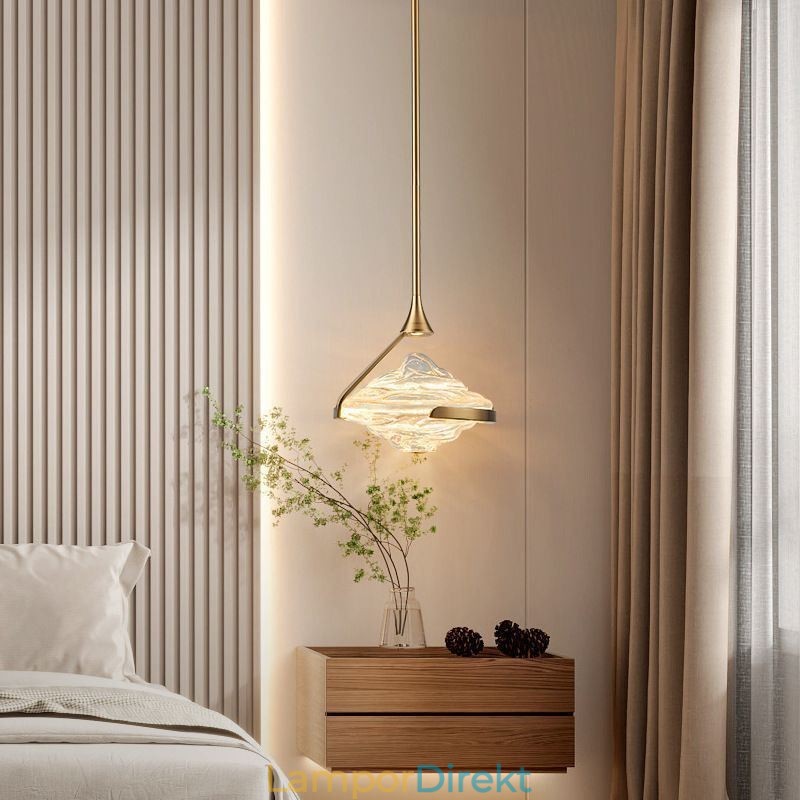 Taklampa Modern Minimalistisk Smidesjärn Lava Glas Taklampa