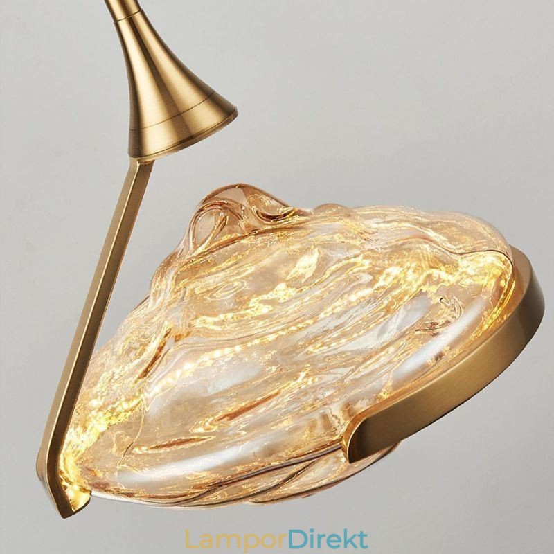 Taklampa Modern Minimalistisk Smidesjärn Lava Glas Taklampa