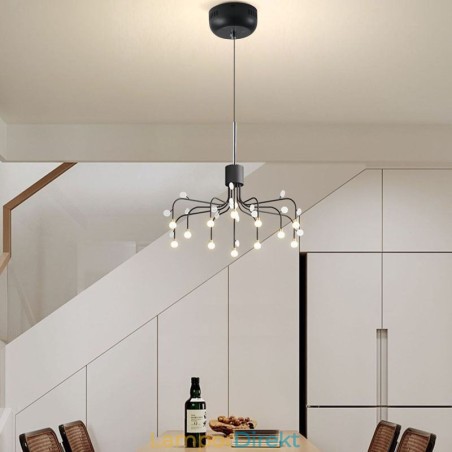 Taklampa Nordic Creative Naturlig Vit Taklampa 14 Lampor Taklampa Nordic Creative Naturlig Vit Taklampa 14 Lampor