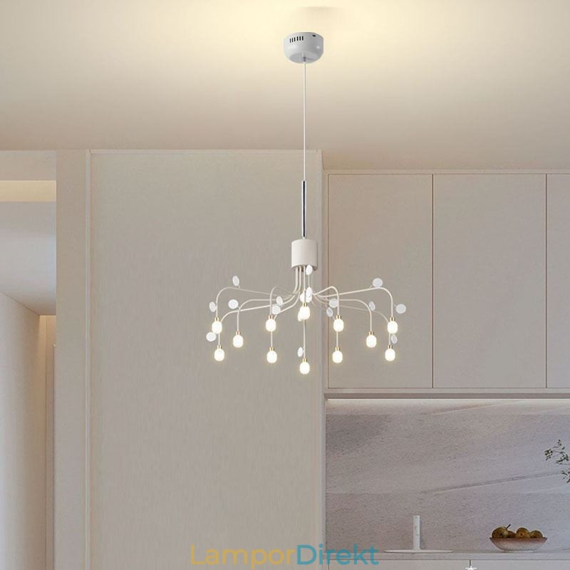 Taklampa Nordic Creative Naturlig Vit Taklampa 14 Lampor