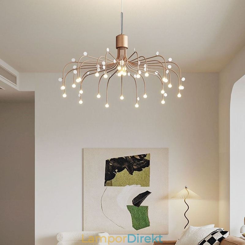 Taklampa Nordic Creative Natural White Ceiling Light 30 Lights