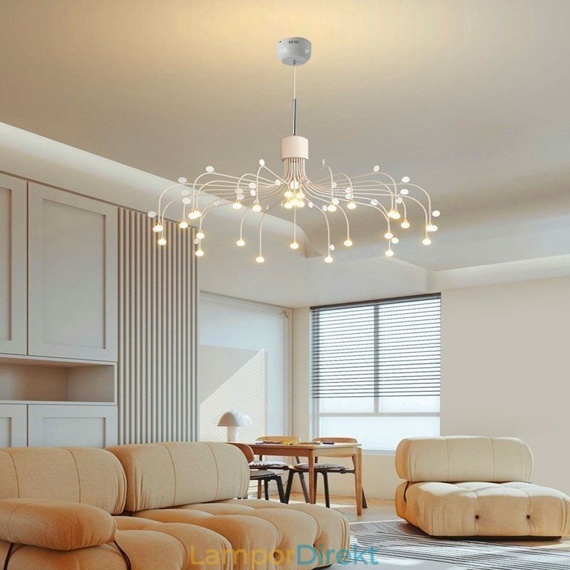 Taklampa Nordic Creative Natural White Ceiling Light 30 Lights