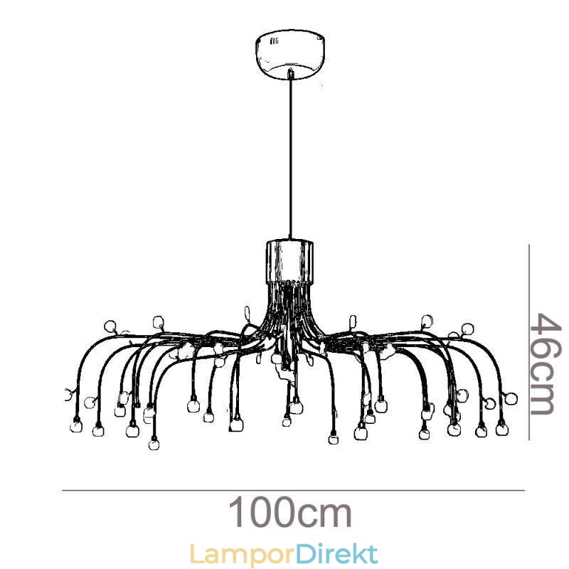 Taklampa Nordic Creative Natural White Ceiling Light 30 Lights