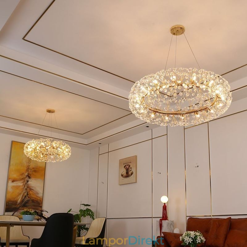Taklampa Modern Minimalistisk Smidesjärn Cirkulär Solblomma Taklampa