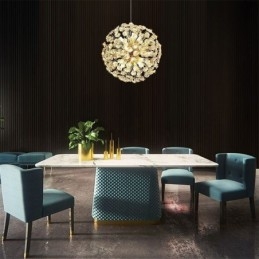 Taklampa Modern Minimalistisk Galvanisering Järn Solblomma Taklampa