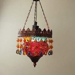 Julkort Lnternet Cafe Retro Art Chandelier Industrial Garden