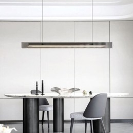 Pendellampa 100Cm Glastaklampa Steglös Dimbar Med Fjärrkontroll