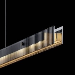 Pendellampa 100Cm Glastaklampa Steglös Dimbar Med Fjärrkontroll