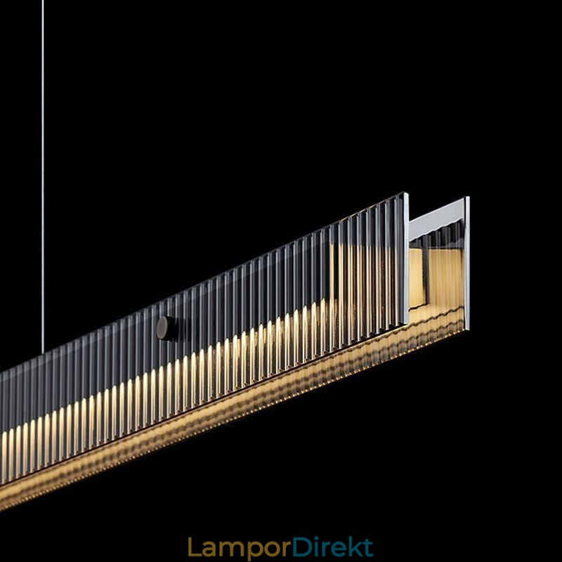 Pendellampa 100Cm Glastaklampa Steglös Dimbar Med Fjärrkontroll