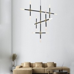 Pendelljus Splicing Varmvit Creative Ceiling Light Diy Combination Lamp