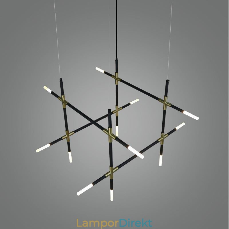 Pendelljus Splicing Varmvit Creative Ceiling Light Diy Combination Lamp