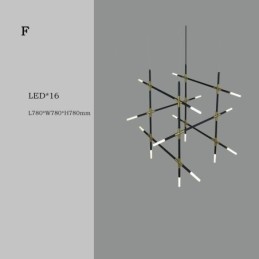 Pendelljus Splicing Varmvit Creative Ceiling Light Diy Combination Lamp
