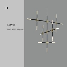 Pendelljus Splicing Varmvit Creative Ceiling Light Diy Combination Lamp