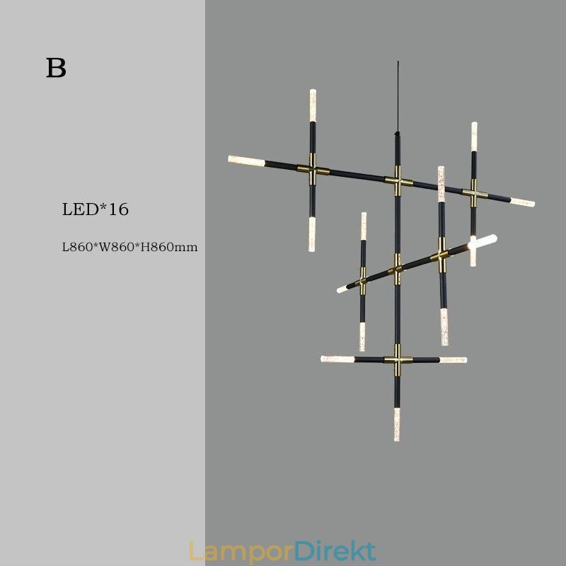 Pendelljus Splicing Varmvit Creative Ceiling Light Diy Combination Lamp