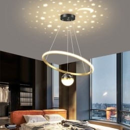 Taklampa Modern Enkel Smidesjärn Silikon Enkelring Taklampa