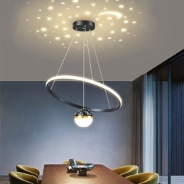 Taklampa Modern Enkel Smidesjärn Silikon Enkelring Taklampa